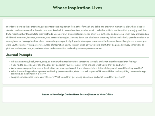 knowledgegarden/wil screenshot