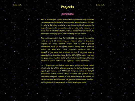 projects screenshot