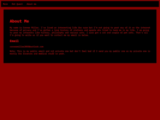 Aboutme screenshot