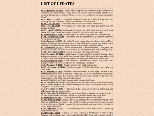 updates screenshot
