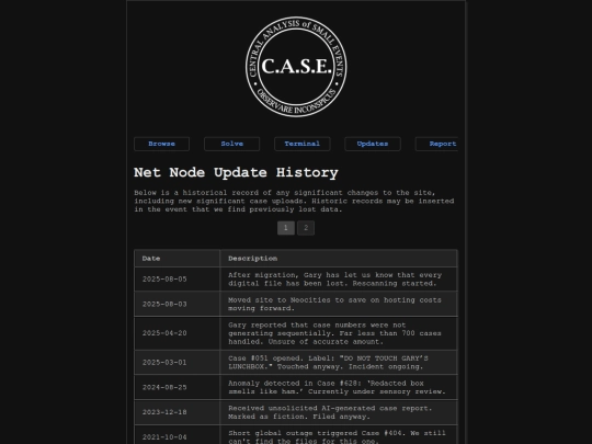 updates screenshot
