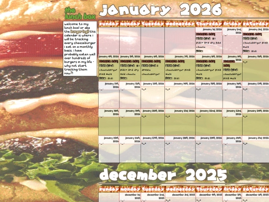 burgercal screenshot