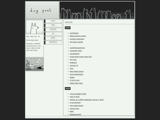 blog/archive screenshot