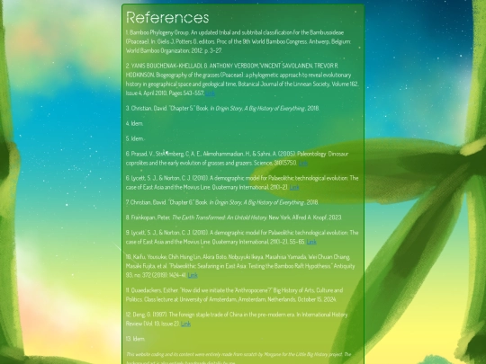 references screenshot