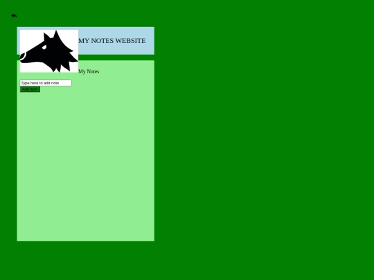 mynoteswebsite screenshot