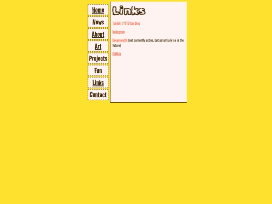 links screenshot