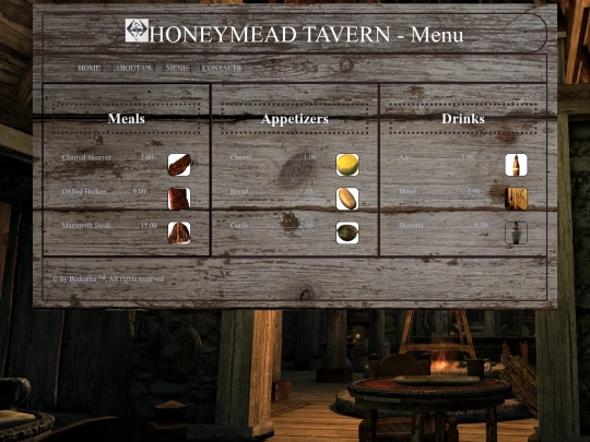 MENU screenshot
