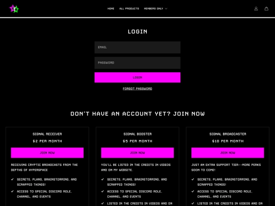 support screenshot