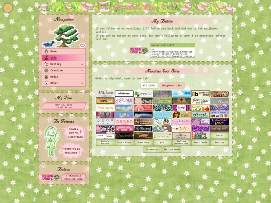 info/links screenshot
