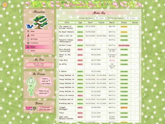 media/log screenshot