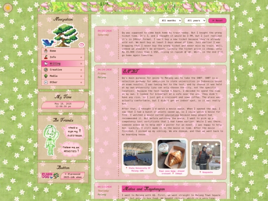 writing/daytoday screenshot