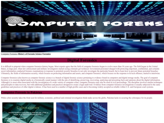 Computer Forensic screenshot