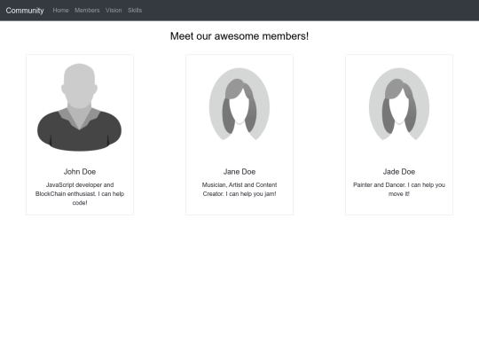 Members screenshot