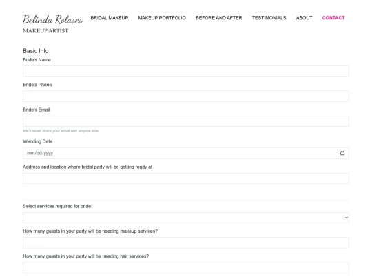 contact screenshot