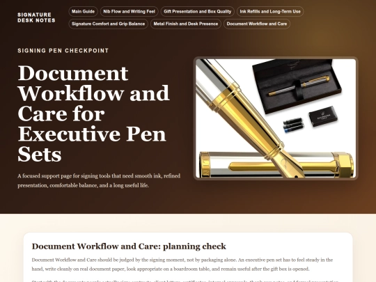executive-pen-sets-row180/document-workflow screenshot