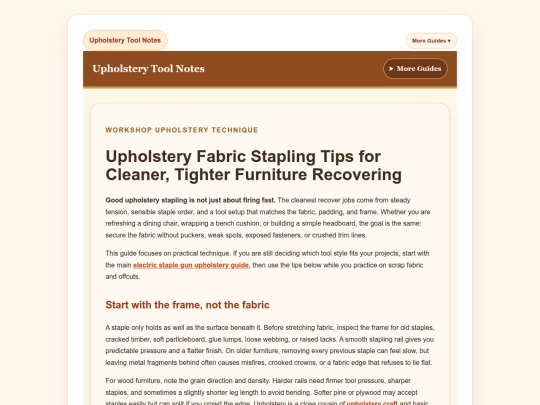 lestallion/affiliate-backlinks/tier2/upholstery-fabric-stapling-tips screenshot