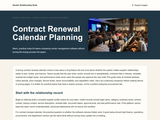 vendor-management-software-row459/contract-renewals screenshot