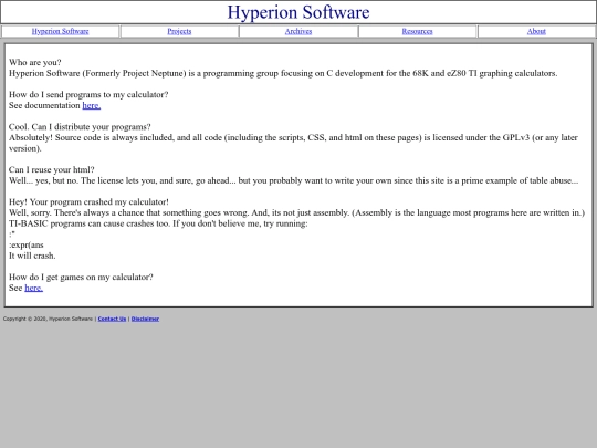 faq screenshot