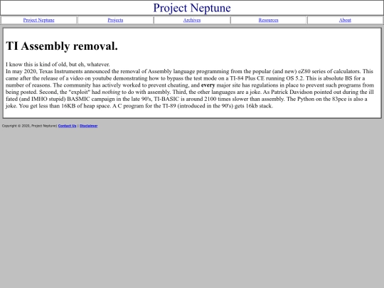 pub/rants/asmremoval screenshot