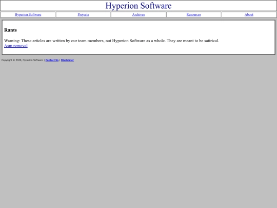 rants screenshot