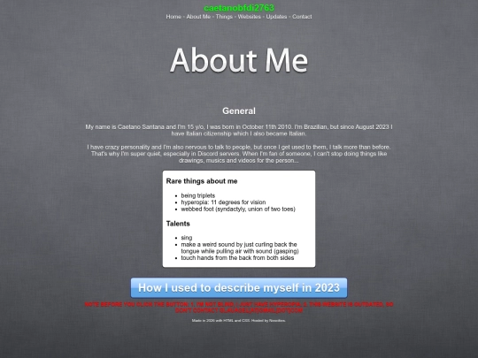aboutme screenshot