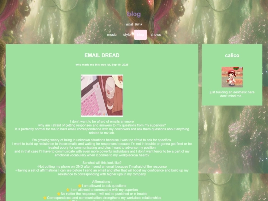 BLOG screenshot