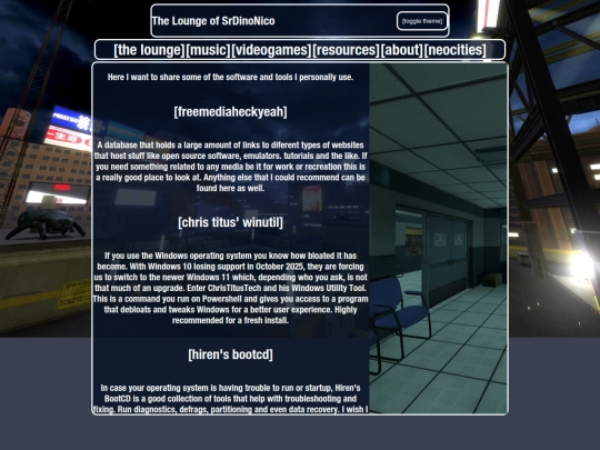 resources screenshot