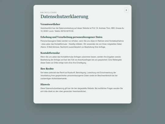 datenschutz screenshot