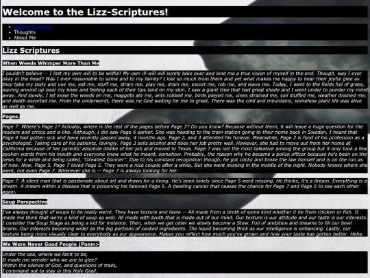 Writings/NewWritings screenshot