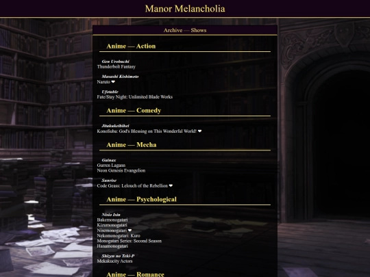 archive/shows screenshot