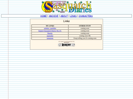 links screenshot