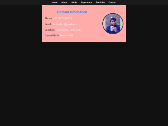 contact screenshot