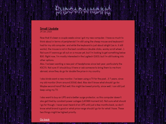 posts/2025-01-29-Small-Update screenshot
