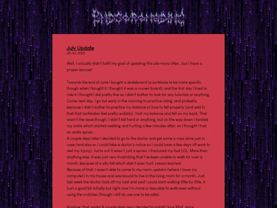 posts/2025-07-24-July-Update screenshot