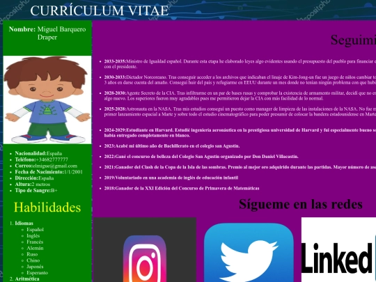 curriculumvitae screenshot