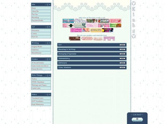 links screenshot