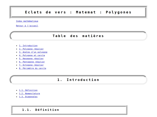 matemat/polygones screenshot