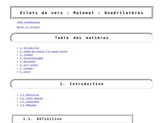 matemat/quadrilateres screenshot