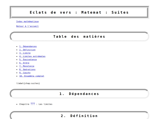 matemat/suites screenshot
