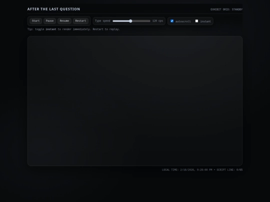 After the last question screenshot