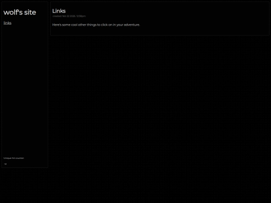 links screenshot
