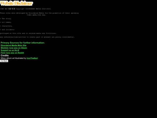 disclaimer screenshot