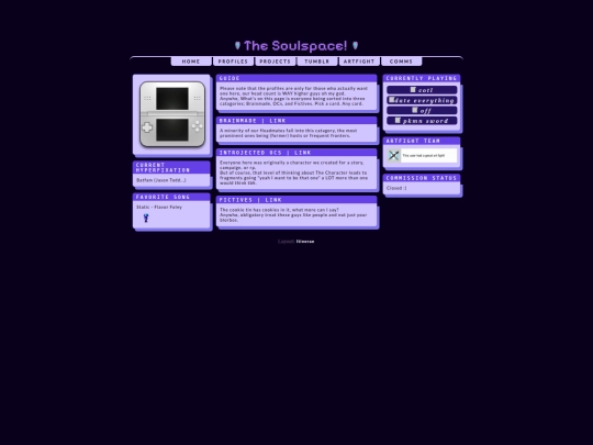 profiles screenshot