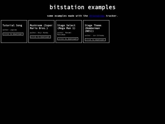 bitstation/examples screenshot