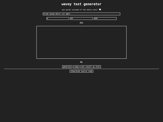 text/wave screenshot