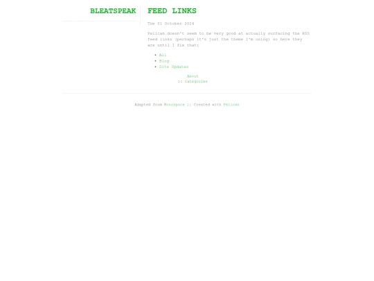 feed-links screenshot