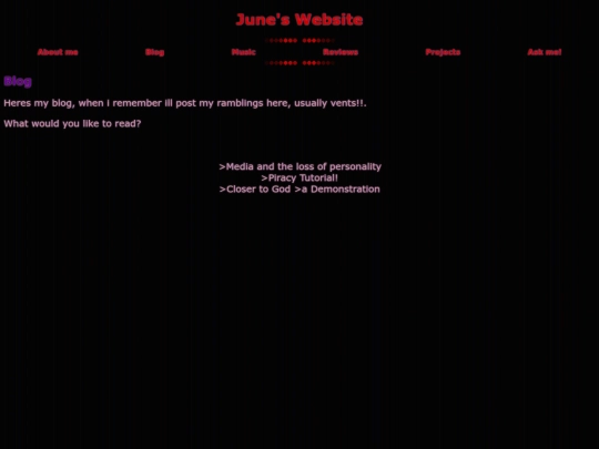 blog screenshot