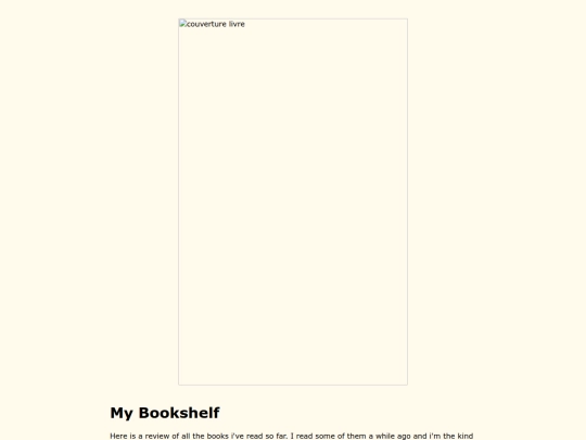 html/mybookshelf screenshot