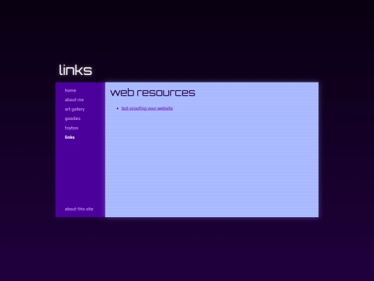 links screenshot