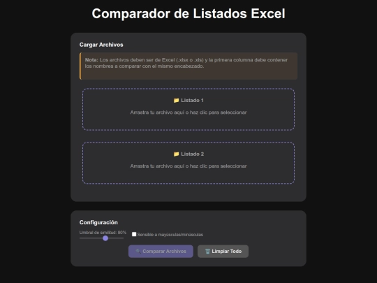 CompListExcel screenshot